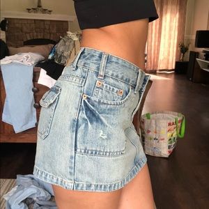 Denim Mini Skirt